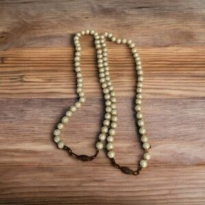 Pair of vintage faux pearl necklaces